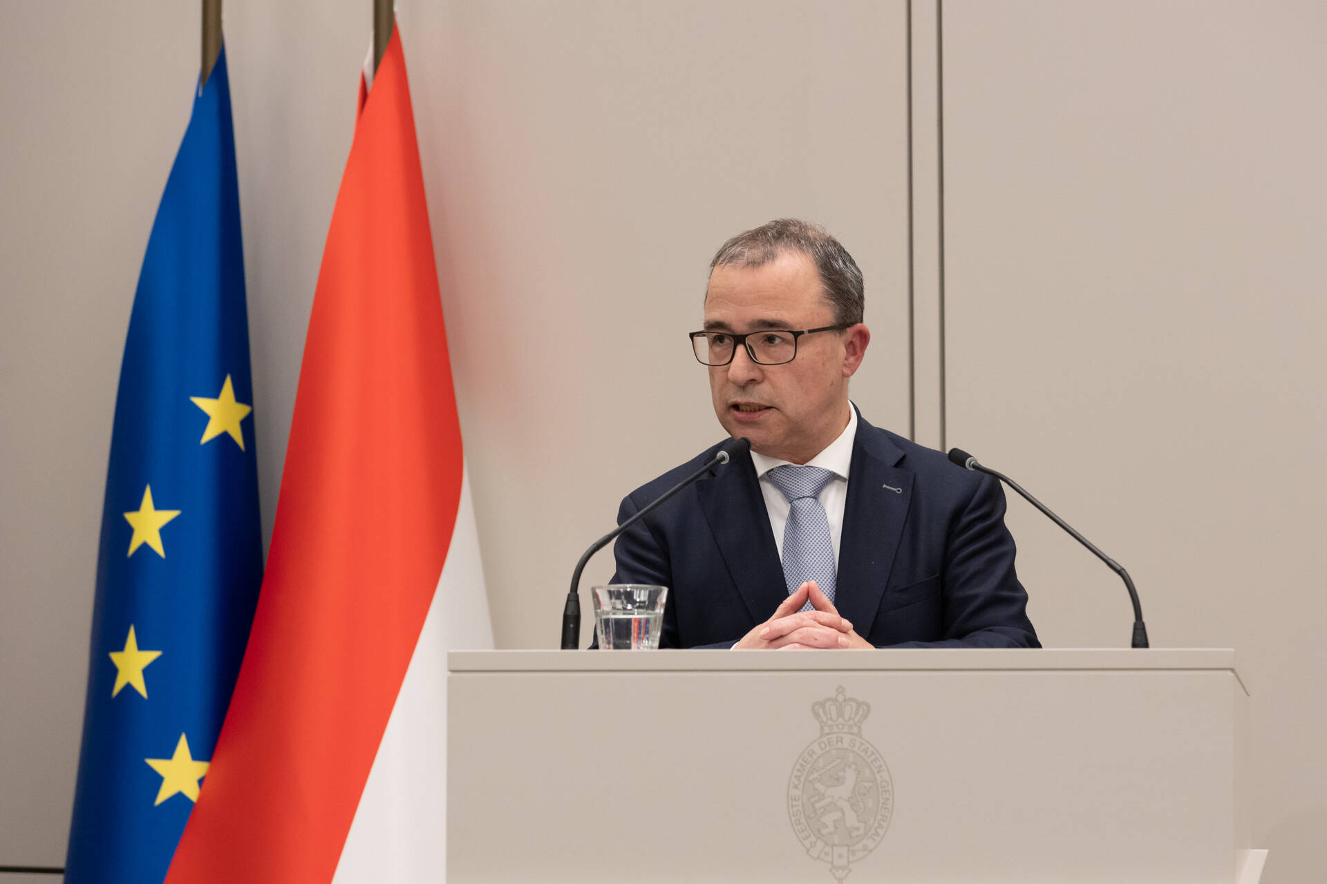 Heijnen tijdens zijn maidenspeech in 2023