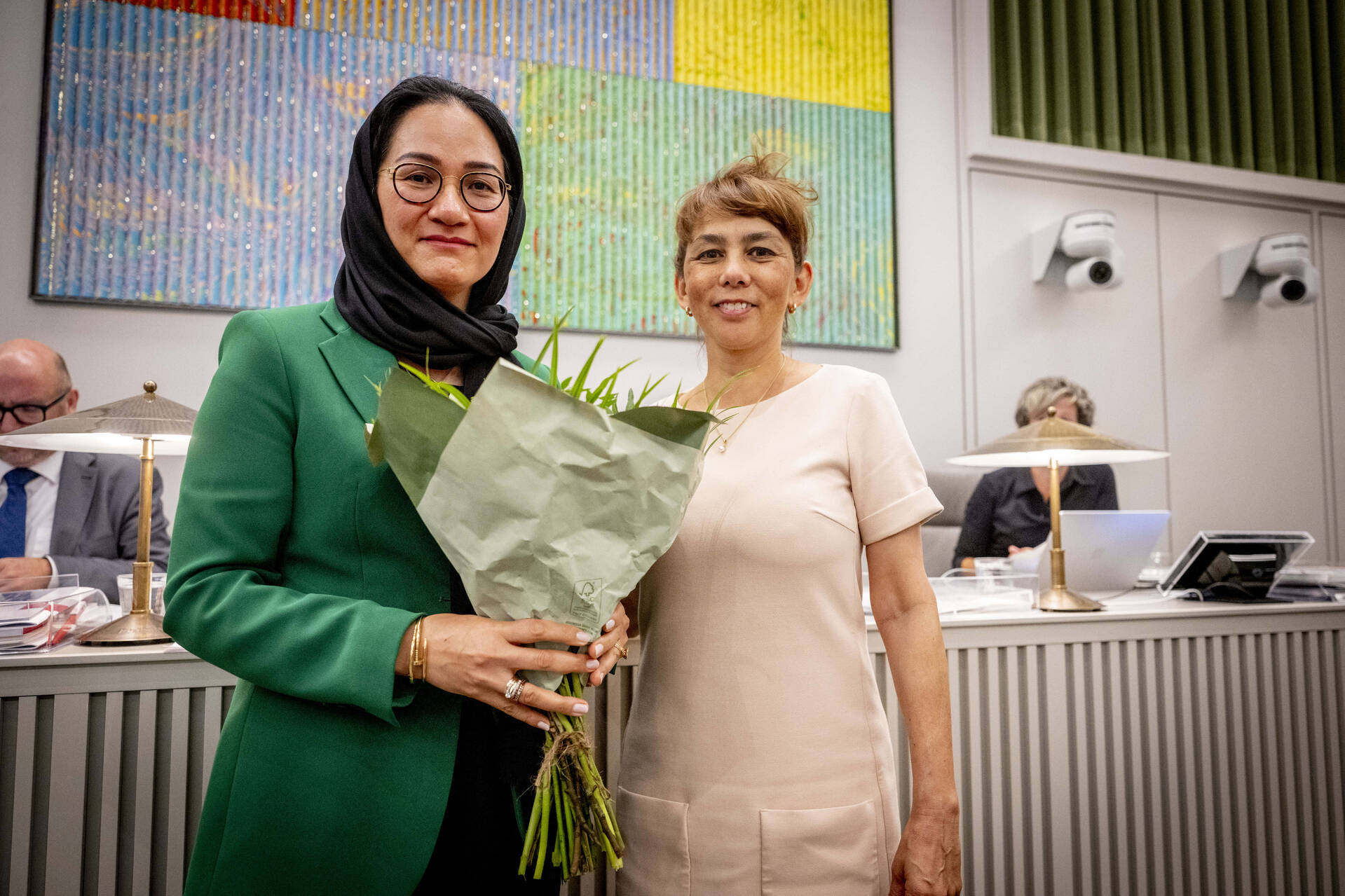 Felicitaties voor Musa van Kamervoorzitter Vos